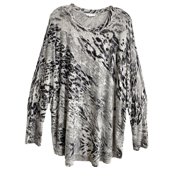 WESTBOUND Animal Print Tunic Top Sz 1X - Picture 1 of 7